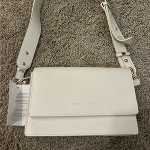 Trina Turk Elegant Cream Crossbody Bag
